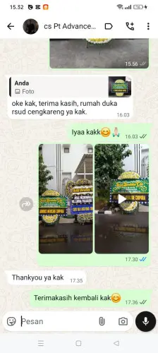 Testimonial Papan Bunga Pernikahan rembang