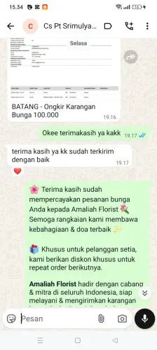 Testimonial Papan Bunga rembang