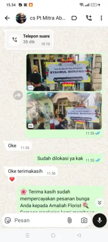 Testimonial Papan Bunga rembang