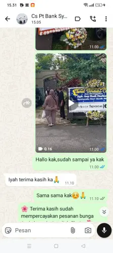 Testimonial Papan Bunga rembang