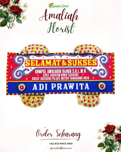 Karangan Bunga Ucapan Selamat rembang